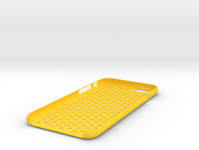 Iphone 6 honeycomb case in Yellow Processed Versatile Plastic