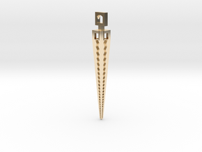 Pyramid Tower Pendant l in 14K Yellow Gold
