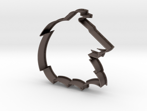 Collie - Cookie Cutter in Polished Bronzed Silver Steel