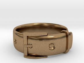 Belt Ring (16mm) in Natural Brass