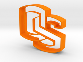Oregon State OS logo Cookie Cutter in Orange Processed Versatile Plastic