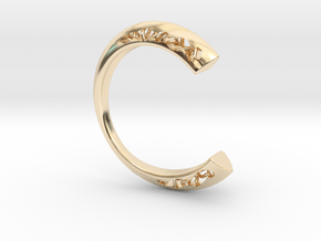 LOFF - C-wire ring in 14K Yellow Gold