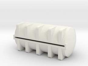 1/64 S scale 5025 gal. Horizontal Leg Tank in White Natural Versatile Plastic