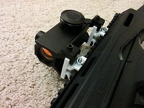 Mount MP5 Scope to Picatinny Rail Adapter in White Natural Versatile Plastic