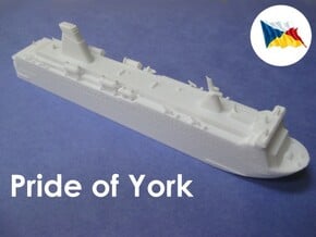 MS Pride of York (1:1200) in White Natural Versatile Plastic: 1:1200