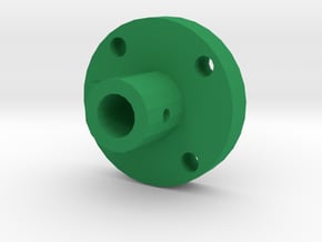 Disc Axle Fixer in Green Processed Versatile Plastic