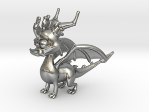 Spyro the Dragon in Natural Silver