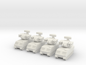 1/285 M2 Bradley ADATS (x4) in White Natural Versatile Plastic