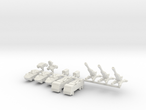 1/285 155mm M777 Gun Section in White Natural Versatile Plastic