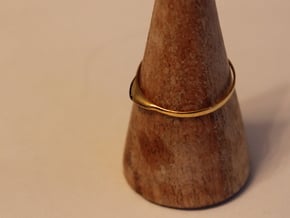 Edge Ring US Size 6 UK Size M in 18K Gold Plated