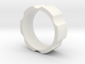RAS - revolveHER - Mens Ring in White Natural Versatile Plastic