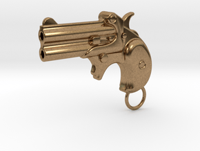 Derringer Gun in Natural Brass