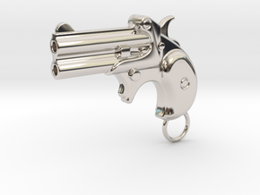 Derringer Gun in Platinum