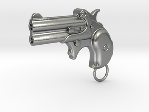 Derringer Gun in Natural Silver