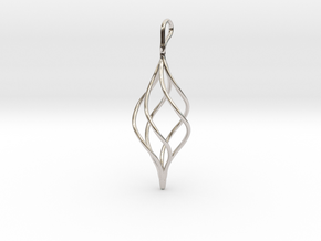 Helical Basket Pendant in Platinum