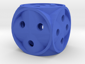 Dice136 in Blue Processed Versatile Plastic