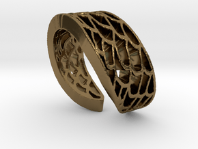 Mermaid Ring in Polished Bronze