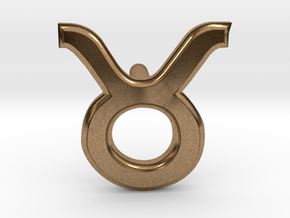 Taurus Earring in Natural Brass