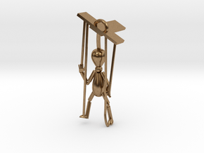 Puppet pendant top in Natural Brass