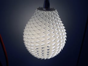 Pineapple Lamp in White Natural Versatile Plastic