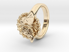 Swallowtail Butterfly Ring in 14K Yellow Gold