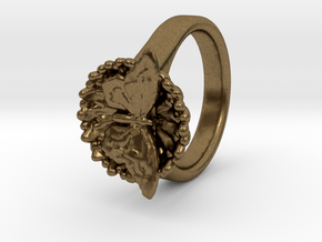 Swallowtail Butterfly Ring in Natural Bronze