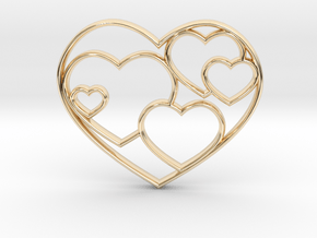 Heart Necklace Sm in 14K Yellow Gold
