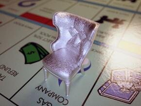 Monopoly Chair in Polished Bronzed Silver Steel
