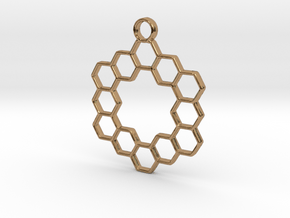 Honey pendant in Polished Brass