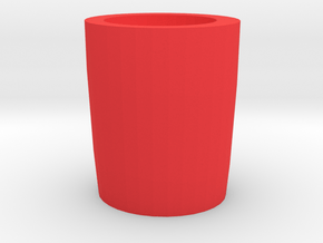 Vase in Red Processed Versatile Plastic