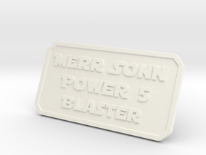 Merr Sonn Power 5 Plate in White Processed Versatile Plastic