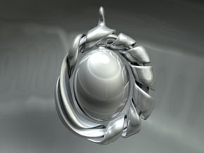 Felix' Pride pendant in Polished Nickel Steel