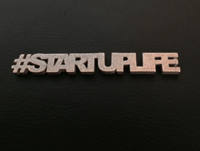 Startup life 4mm in Polished Bronzed Silver Steel
