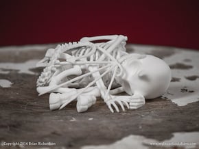 Dead Imp Skeleton  in White Natural Versatile Plastic
