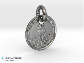 ZWOOKY Style 205 - pendant zodiac - Virgo in Fine Detail Polished Silver