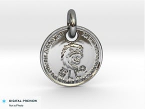 ZWOOKY Style 204 - pendant zodiac - Leo in Fine Detail Polished Silver
