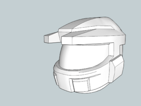Model 5 Super Soldier Project Helmet in White Natural Versatile Plastic