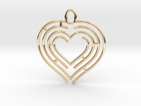 Heart pendant in 14K Yellow Gold