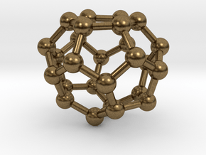 0003 Fullerene c26 d3h in Natural Bronze