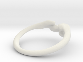Femur bone ring in White Natural Versatile Plastic