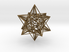 Great Icosahedron in Natural Bronze