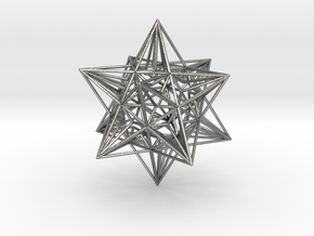 Great Icosahedron in Natural Silver