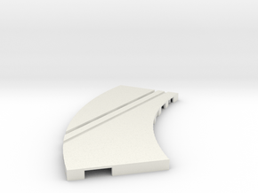 P-65stp-curve-lh-junction-inner-145r-100-pl-1a in White Natural Versatile Plastic