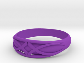 Size 10 L Ring  in Purple Processed Versatile Plastic