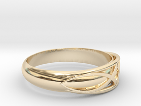 Size 9 L Ring  in 14K Yellow Gold