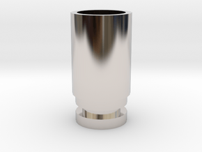 WIDE BORE DRIP TIP (NEEDS O-RING) in Platinum