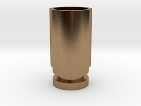 WIDE BORE DRIP TIP (NEEDS O-RING) in Natural Brass