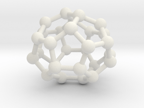 0004 Fullerene c28 d2 in White Natural Versatile Plastic