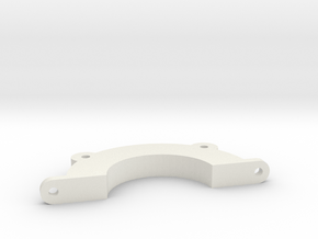 Half-circle mounting bracket for tuning inlet for  in White Natural Versatile Plastic