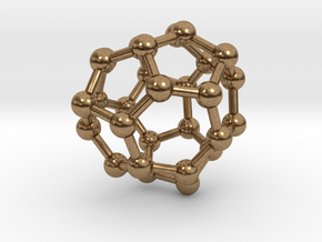 0005 Fullerene c28 td in Natural Brass